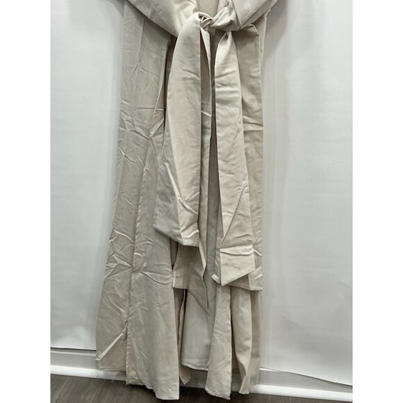 NWT Andrea Iyamah Womens Gamba Robe Kimono Swim Cover Up Beach Ivory One Size - Picture 6 of 13